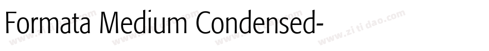 Formata Medium Condensed字体转换